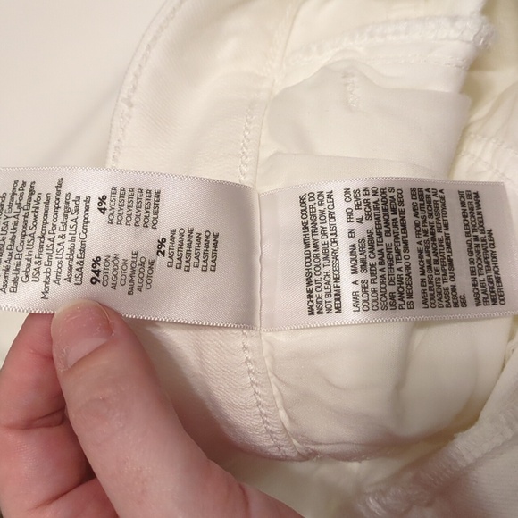 Mother white the hustler roller ankle fray high rise wide leg cropped jeans - Picture 12 of 14